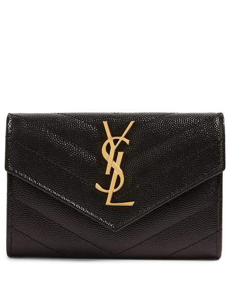 yves saint laurent chain wallet|ysl monogram wallet price.